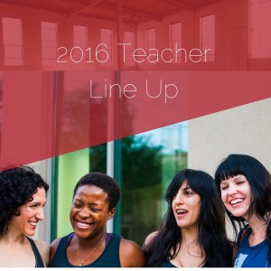 2016 Yoga Teacher Line Up